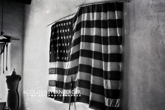 "New Mexico", "Old Glory", "black and white", flag